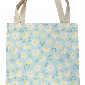 Tote-bag avec des motifs de fleur