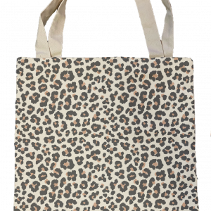 Tote bag avec des motifs léopard sur la base du totebag